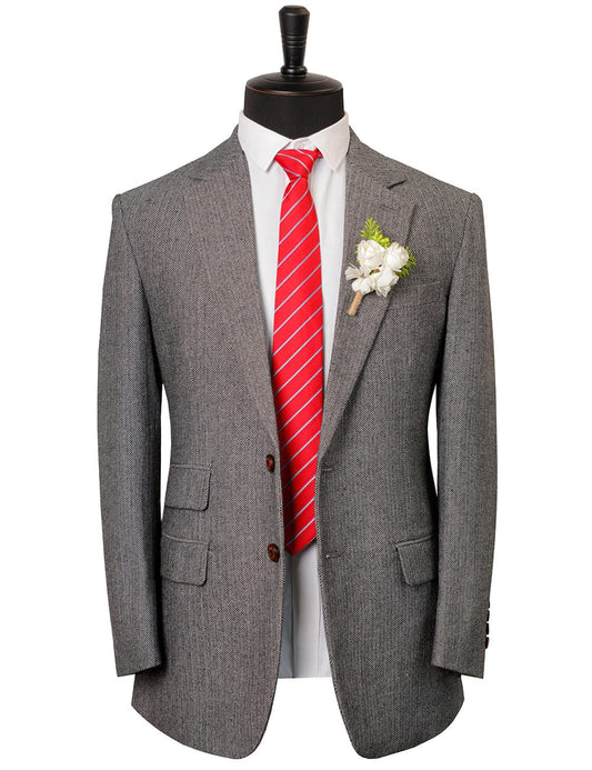 MoranX Vintage Men's Suits Tweed Regular Fit British Style Jacket Wool Wedding Tuxedos