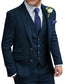 MoranX Men's Suit 3 Piece Wool Tweed Wedding